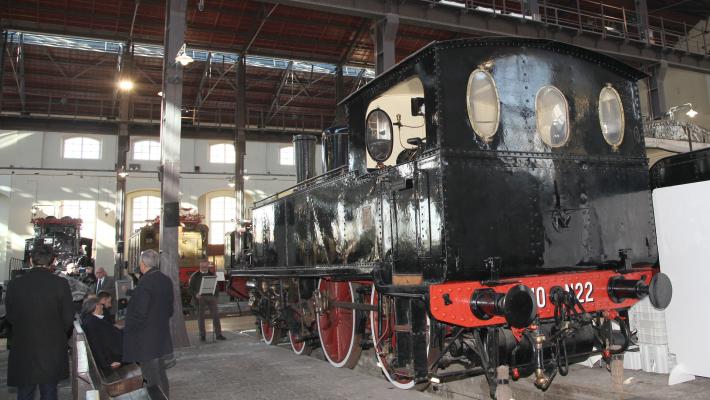 Comunicato Stampa: TARGA ORO ASI AL LOCOTENDER COUILLET A VAPORE DEL 1896 CONSERVATO AL MUSEO FERROVIARIO NAZIONALE