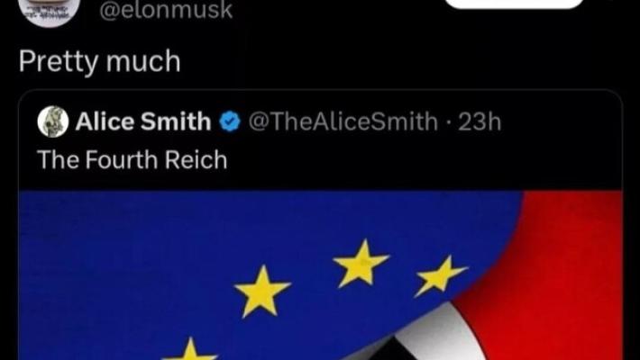 Musk: "L'Ue è praticamente il quarto Reich"