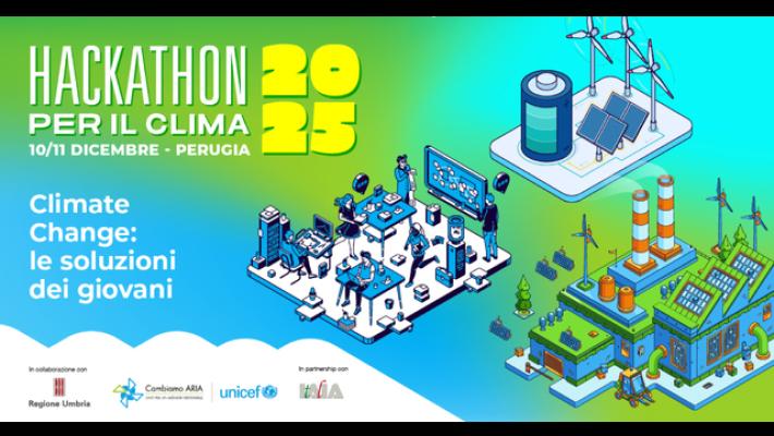 Unicef, mercoledì al via Perugia l'Hackathon per il Clima 2025
