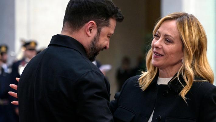 Zelensky, con Meloni un colloquio eccellente, contiamo sul sostegno dell'Italia