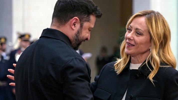 Zelensky, 'sui negoziati di pace mi fido di Meloni'