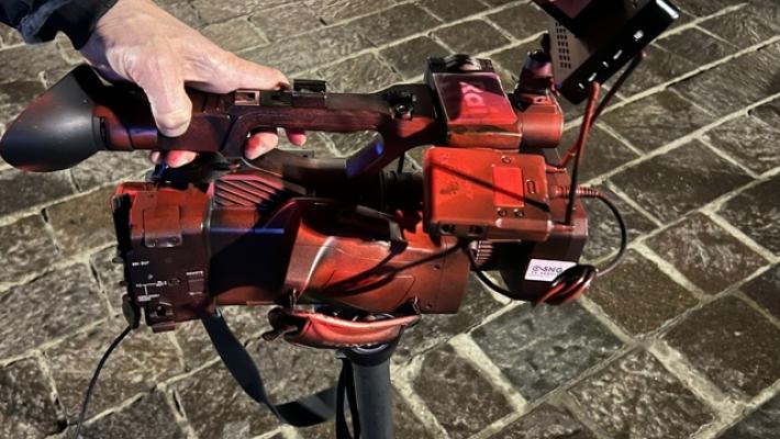 Virtus Hapoel, 'danneggiata una telecamera della troupe della Tgr Rai'