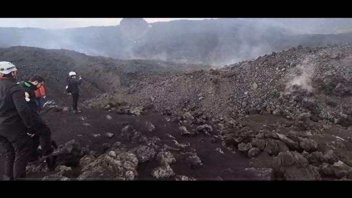 Etna: colata alimentata, fronte avanzato intorno a 1.420 metri