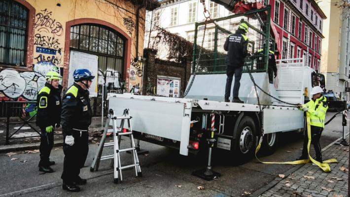 Sono stati rimossi i blocchi stradali vicino a Askatasuna
