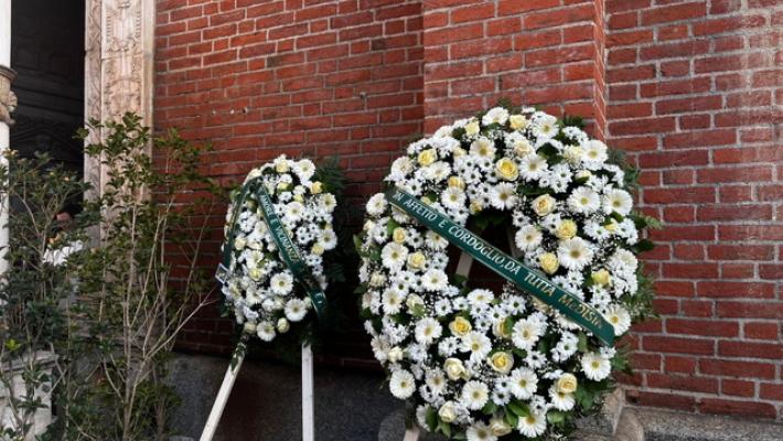 Anche la senatrice a vita Liliana Segre ai funerali di Chiara Costanzo