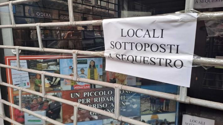 A Milano un corteo per l'associazione di solidariet&agrave; palestinese di Hannoun