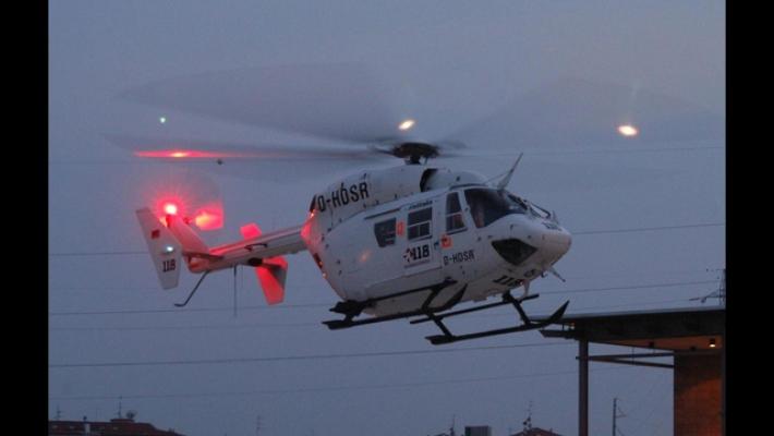 Crans Montana: l'elicottero con Leonardo atterrato al Niguarda