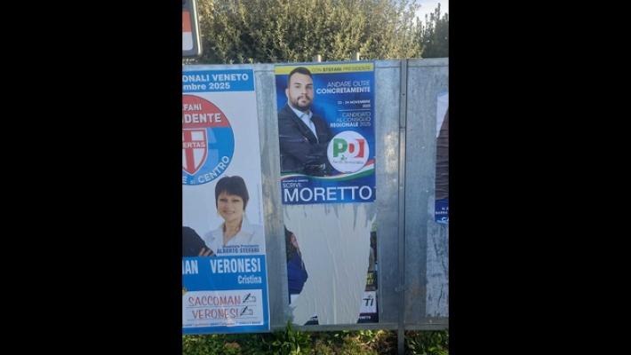 Simboli Pd al posto Fdi sui manifesti di un compagno di partito, indagato