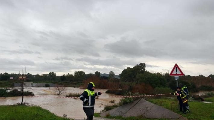 Campagne e strade allagate, scatta piano di emergenza nel sud Sardegna