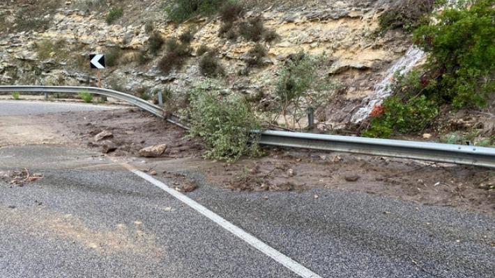 Allerta maltempo, strade allagate nel Nuorese e frane in Ogliastra
