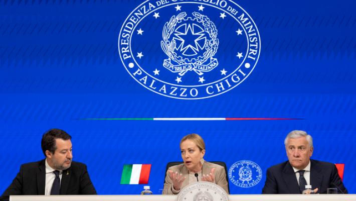 Riunione di governo a Palazzo Chigi con Meloni e i vicepremier