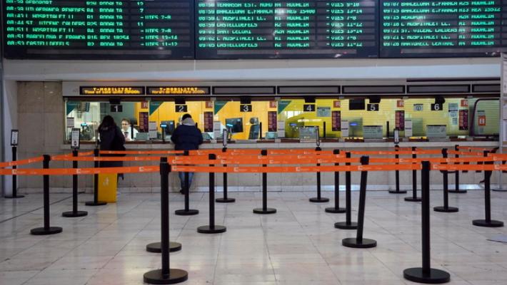 Interrotta per una frana una linea ferroviaria in Catalogna