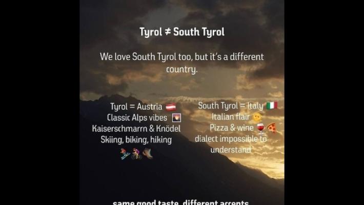 Polemiche per una pubblicit&agrave; 'Il Tirolo non &egrave; l'Alto Adige'