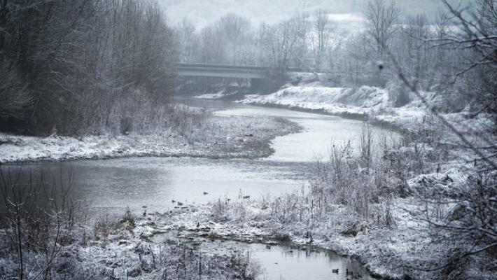 Torino si &egrave; svegliata con la neve, in tutto il Piemonte a bassa quota