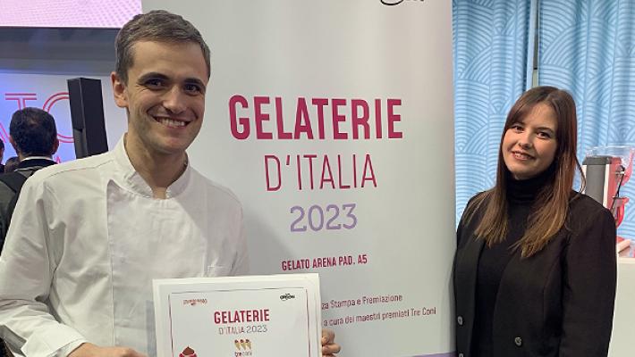 Parma nell'empireo del gelato: tre i gelatai premiati con i tre coni: Sanelli (Salso) Ciaccio (Parma) e, new entry, Magritte a Fidenza