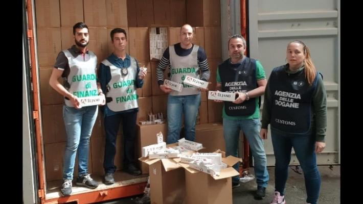 Sequestrate a Genova 9 tonnellate di  sigarette