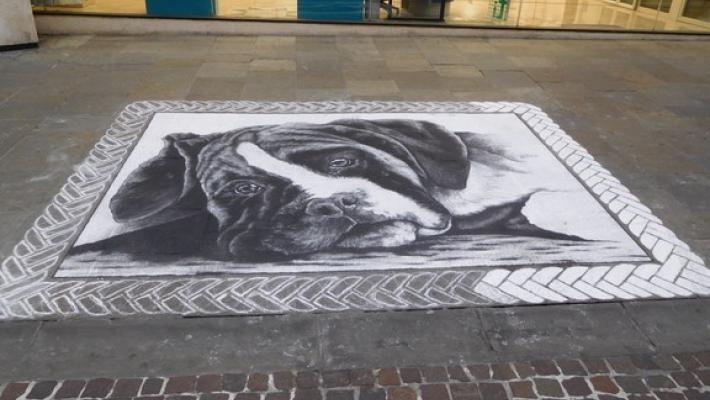 Arte di strada in via Cavour 