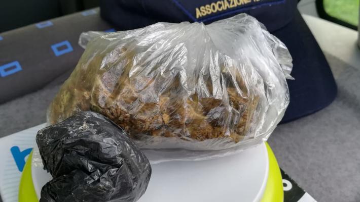 Recuperati 22 grammi di marijuana