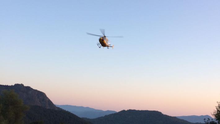 Un disperso ad Albareto, vigili del fuoco e soccorso alpino al lavoro. E' intervenuto anche l'elicottero