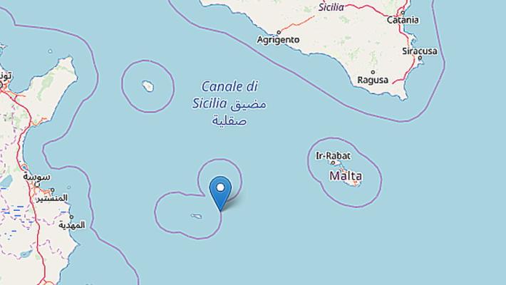 Scossa di magnitudo 3.2 tra Lampedusa e Linosa