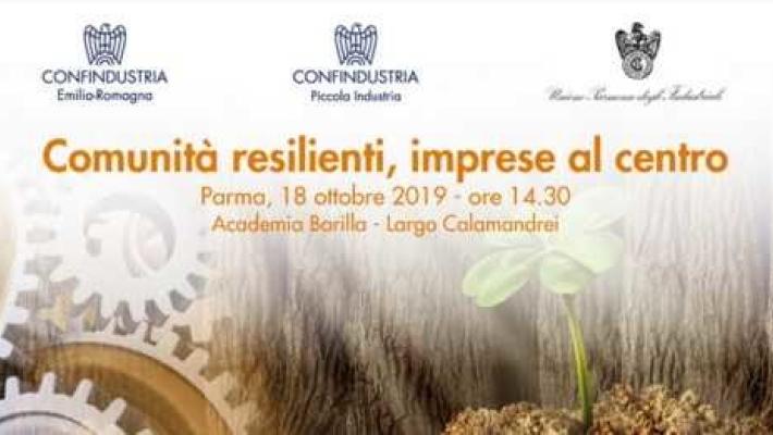 "Comunità resilienti, imprese al centro"