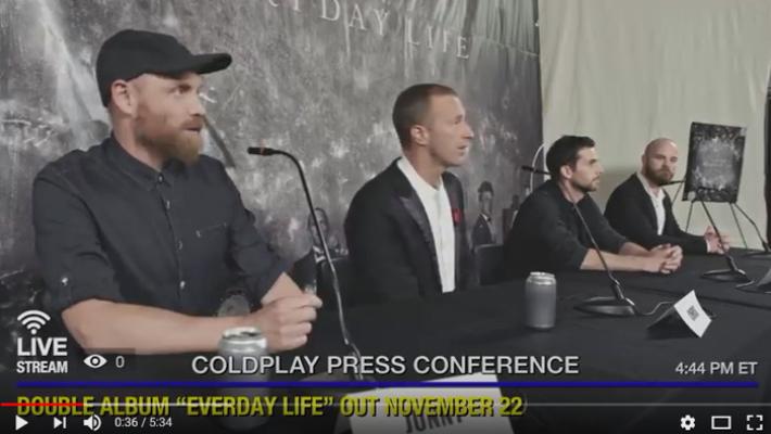 I Coldplay annunciano su Youtube un concerto in diretta streaming - Video 
