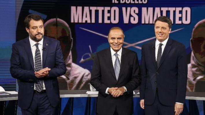 Bruno Vespa conduce Porta a Porta