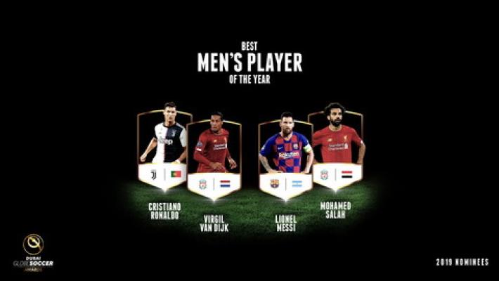 Globe Soccer Awards 2019, CR7 fra i candidati a giocatore dell'anno