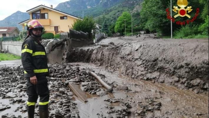 Levante ligure, frana di fango a Riva Trigoso