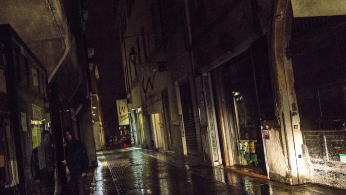 Centro storico  al buio: guasto riparato