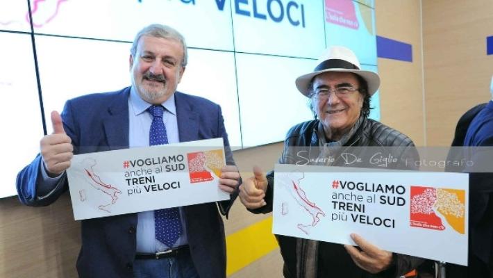 Al Bano testimonial alta velocità al Sud