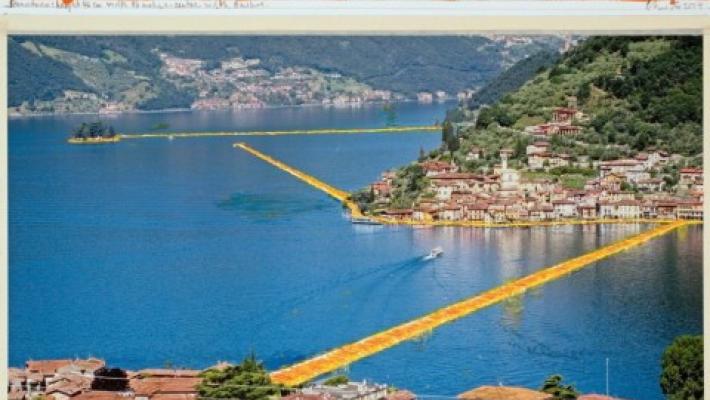 Tutto pronto per inagurazione Floating Piers di Christo