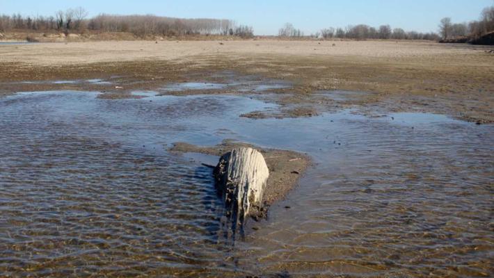 La crisi idrica del Po peggiora ed è grave