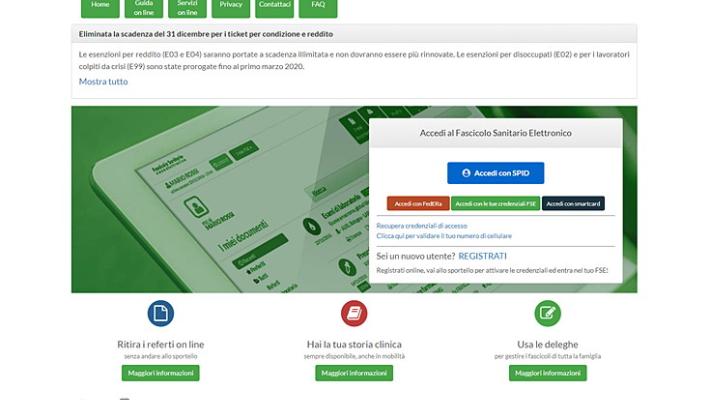 Da oggi i tamponi di guarigione si prenotano anche on line su Cup web con il Fascicolo Sanitario Elettronico