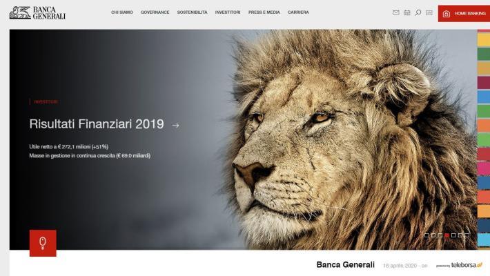 Banca Generali, on line il nuovo sito istituzionale