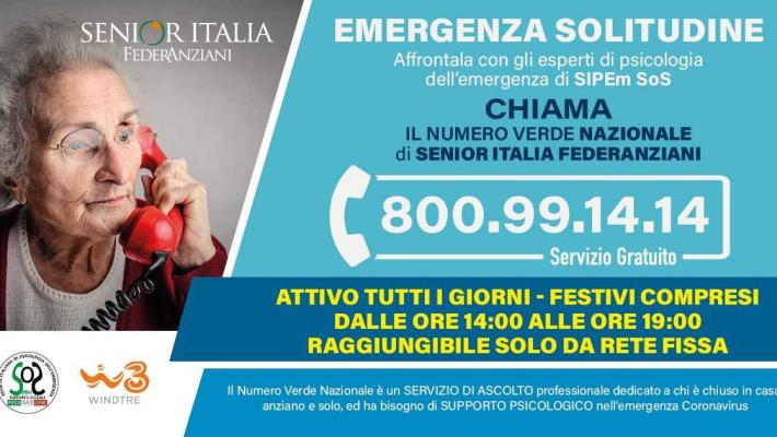 Anziani in solitudine: c'è il numero verde a cui rispondo gli psicologi dell'emergenza