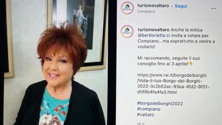 Borgo dei Borghi: per Compiano tifa anche Orietta Berti