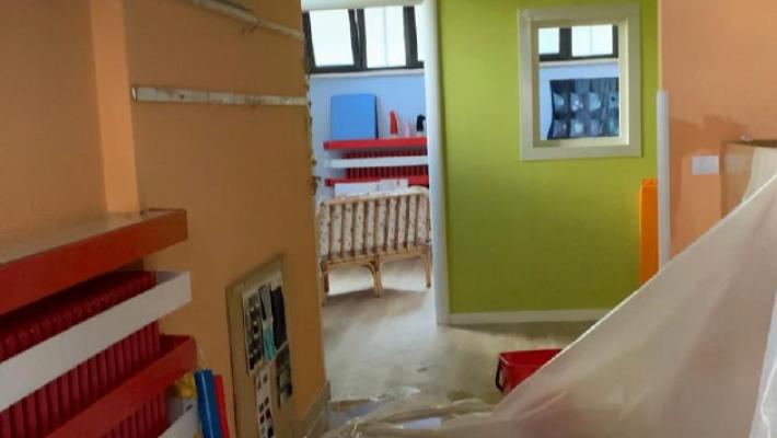 Perdita d'acqua: allagato il micronido