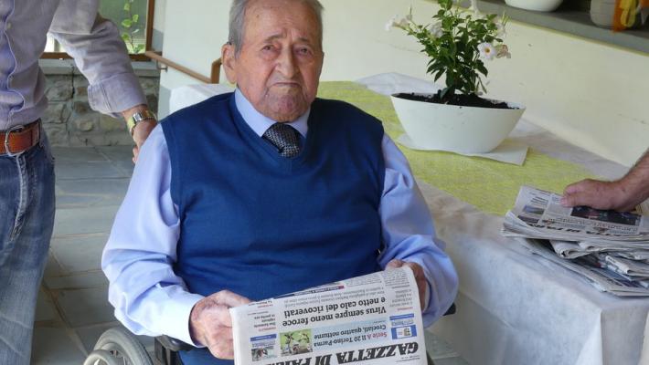 Albareto, 102 candeline per l'ex sindaco