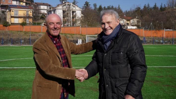 Nuovo campo sintetico a Salso, a presentarlo c'era anche Josè Altafini