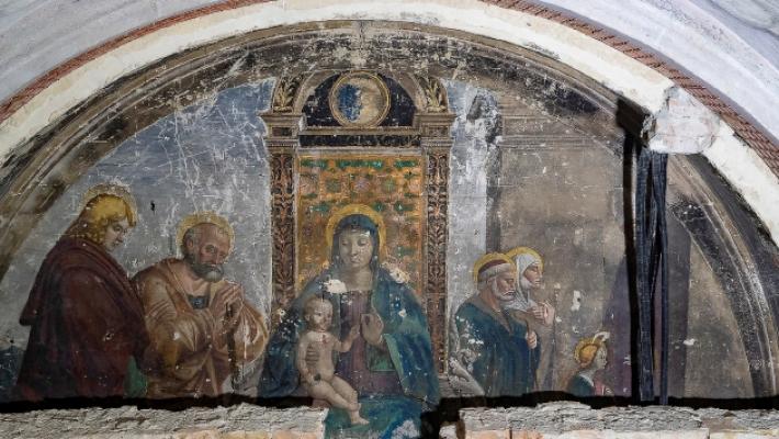 Finalmente i volti della Madonna e del Bambino