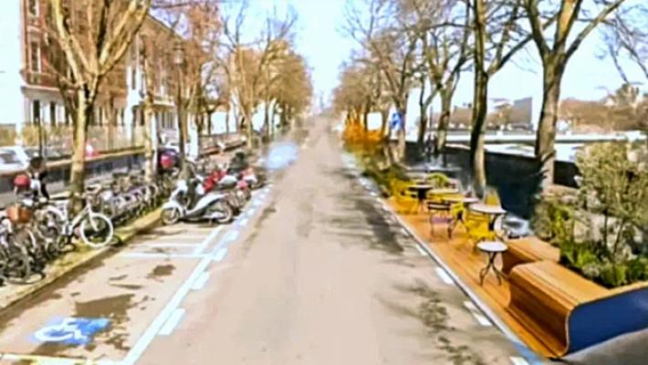 L'idea «green» degli studenti: uno spazio per assemblee in strada
