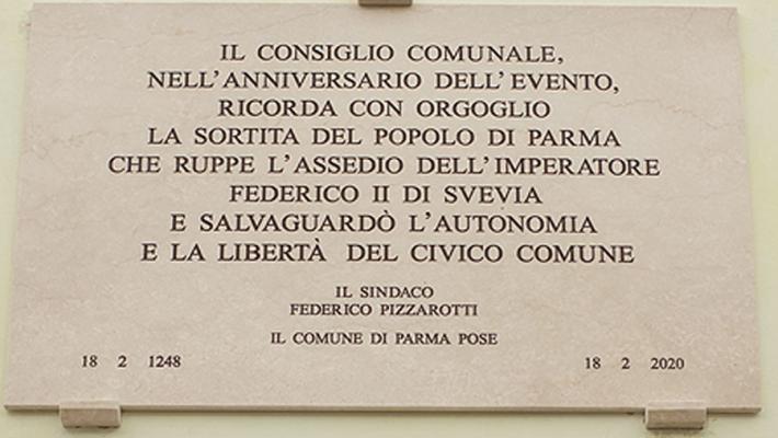 Corretta la lapide: Federico ritorna di Svevia