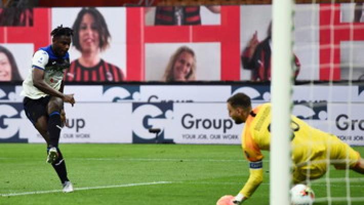 Il Milan ferma anche l'Atalanta: Zapata risponde a Calhanoglu