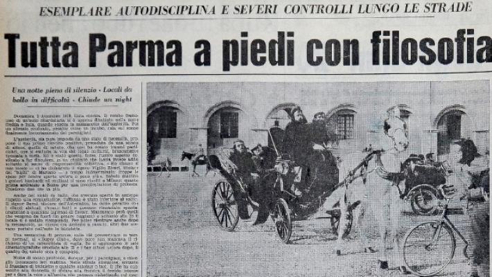 Quelle domeniche a piedi di 50 anni fa