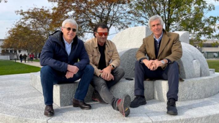 Alberto Tomba in Barilla: in mensa con Luca e Paolo