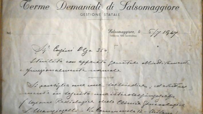 Mamma Olga e le cure termali: come Sophia, prima di Sophia
