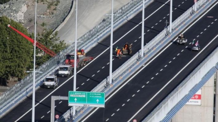 Nuovo ponte di Genova:  lavori a manto stradale