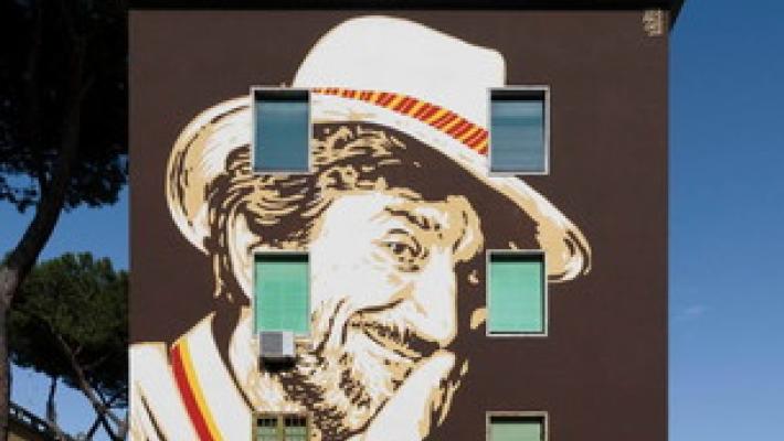 Proietti, un murale omaggio al Tufello