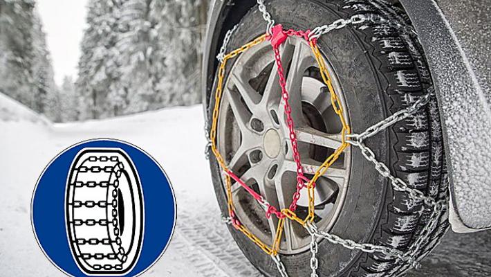 Obbligo di catene o gomme da neve su tutte le strade provinciali